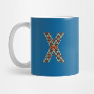 Letter X- boho design Mug